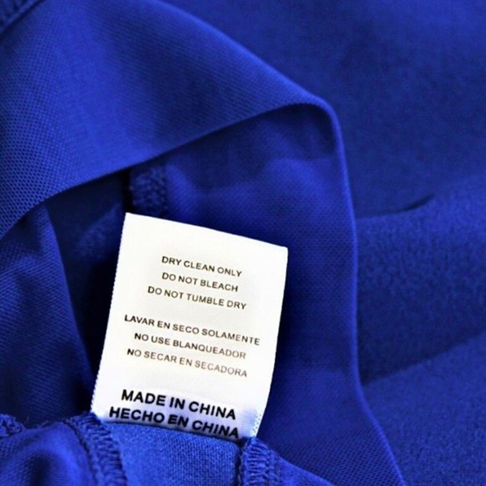 Sleek Bodycon Cocktail Dress Mesh Illusion Waist & Hem Strapless Royal Blue Med - Picture 7 of 7